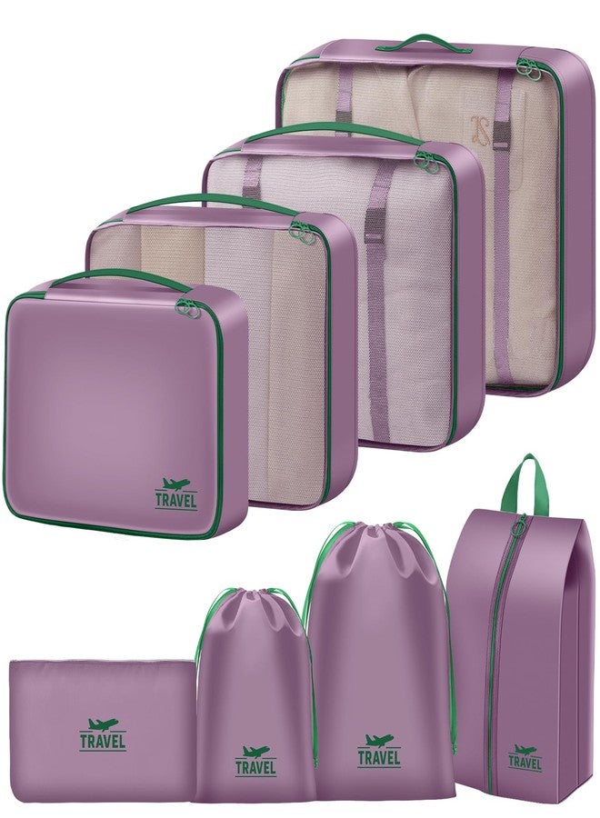 YEEYAA 8 Set Packing Cubes for Travel Suitcase Organizer Bags Luggage Packing Cubes Set Travel Essentials Accessories Gifts for Women - Image 1
